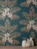 Picture of Bali Teal Palm Wallpaper