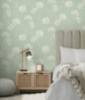Picture of Grace Green Floral Wallpaper