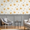 Picture of Synergy Yellow Floral Wallpaper