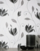 Picture of Synergy Black Floral Wallpaper