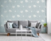 Picture of Synergy Light Blue Floral Wallpaper