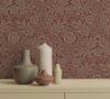 Picture of Camille Red Damask Wallpaper