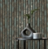 Picture of Oxidize Teal Vertical Slats Wallpaper
