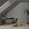 Picture of Oxidize Grey Vertical Slats Wallpaper