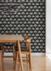 Picture of Kentia Black Peel and Stick Wallpaper