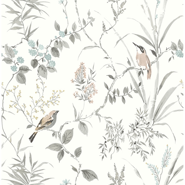 Picture of Imperial Garden Neutral Botanical Wallpaper