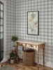 Picture of Twain Charcoal Plaid Wallpaper