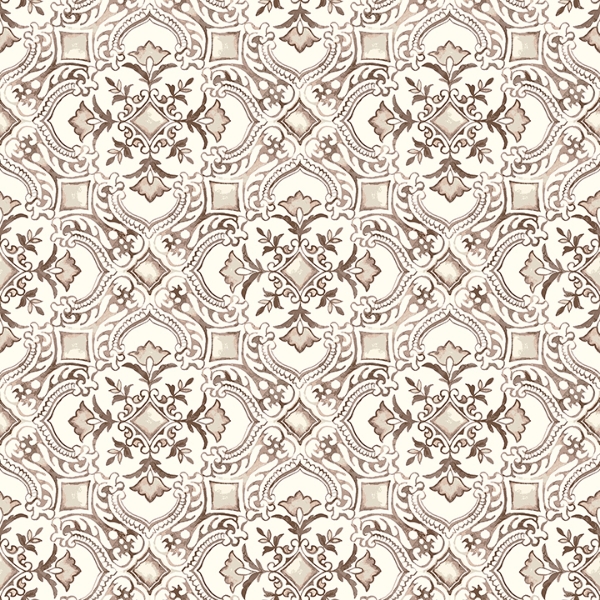 Picture of Marjoram Blush Floral Tile Wallpaper