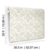 Picture of Marjoram Light Grey Floral Tile Wallpaper