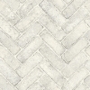 Picture of Canelle White Brick Herringbone Wallpaper