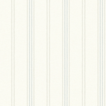 Picture of Lovage Aqua Linen Stripe Wallpaper