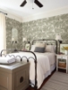 Picture of Spinney Green Toile Wallpaper