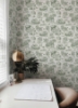 Picture of Green The Chase Peel and Stick Wallpaper