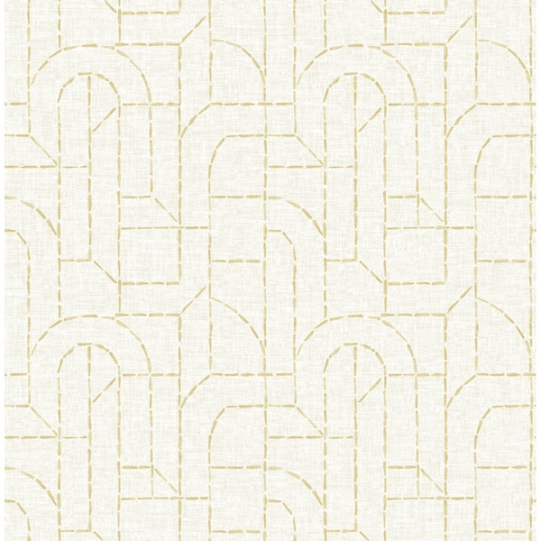 Picture of Integrity Yellow Arched Outlines Wallpaper
