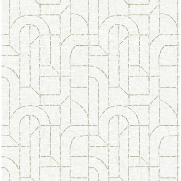 Picture of Integrity Light Green Arched Outlines Wallpaper