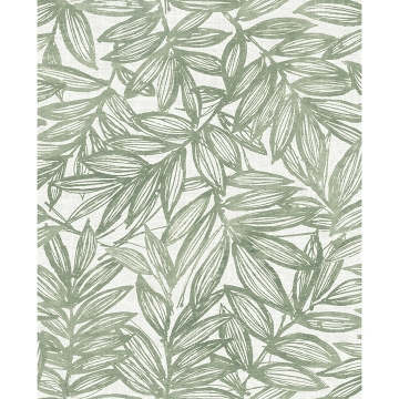 Picture of Rhythmic Sage Leaf Wallpaper