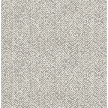 Picture of Gallivant Grey Woven Geometric Wallpaper