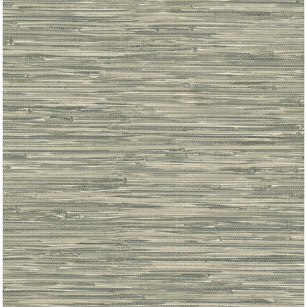 Picture of Exhale Moss Woven Faux Grasscloth Wallpaper