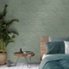 Picture of Fusion Teal Plain Wallpaper