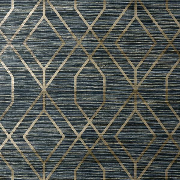 Picture of Fusion Navy Trellis Wallpaper