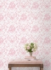 Picture of Fairytale Peony Pink Toile Wallpaper