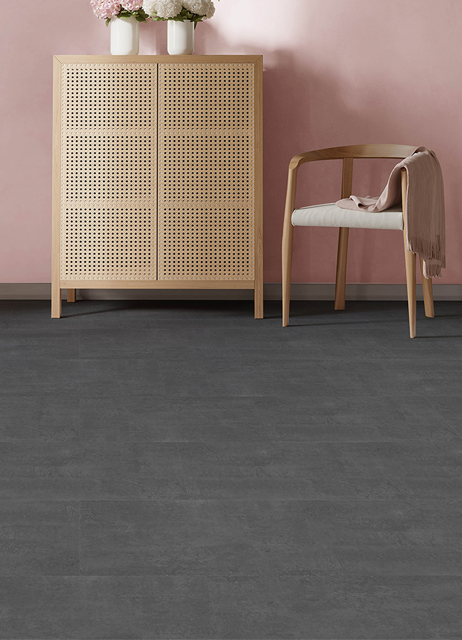 FP6162 Quarry Dark Grey Peel and Stick Floor Tiles by FloorPops