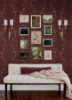 Picture of CLJ Posy Cranberry Peel and Stick Wallpaper