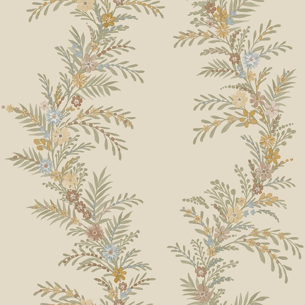 Picture of CLJ Posy Vanilla Peel and Stick Wallpaper