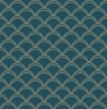 Picture of Teal Deco Wave Peel and Stick Wallpaper
