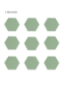 Picture of Hexagon Green Peel & Stick Luxury Wall Tiles