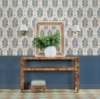 Picture of Floral Bazaar Green and Blue Peel and Stick Wallpaper