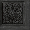 Picture of Carved Floral Black Peel and Stick Wallpaper