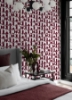 Picture of RuDeco Oxblood Red Peel and Stick Wallpaper