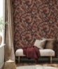 Picture of Canopy Burgundy Leaf Wallpaper