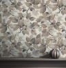 Picture of Canopy Beige Leaf Wallpaper