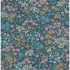 Picture of Ditsy Dark Blue Daisies Wallpaper