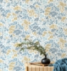 Picture of Ditsy Light Blue Daisies Wallpaper