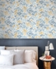 Picture of Ditsy Light Blue Daisies Wallpaper