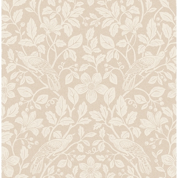 Picture of Marlow Beige Bird Vine Wallpaper