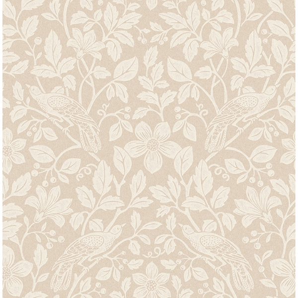 Picture of Marlow Beige Bird Vine Wallpaper