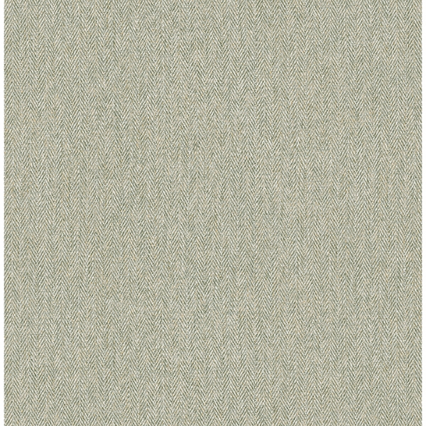 Picture of Herringbone Green Tweed Wallpaper