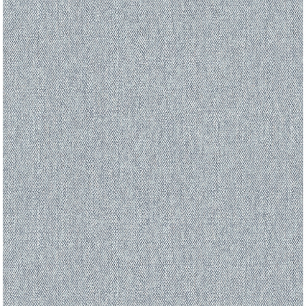 Picture of Herringbone Blue Tweed Wallpaper