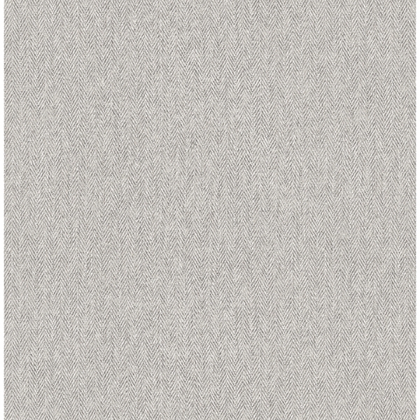 Picture of Herringbone Grey Tweed Wallpaper