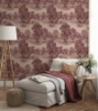 Picture of Sherwood Merlot Glade Wallpaper