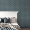 Picture of Morgrove Blue Trellis Wallpaper