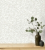 Picture of Winter Berry Light Grey Vine Wallpaper