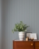 Picture of Ticking Blue Stripe Wallpaper