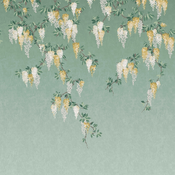 Picture of Wisteria Green Wall Mural