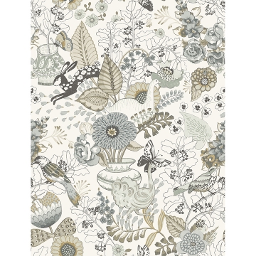 Picture of Whimsy Neutral Fauna Wallpaper