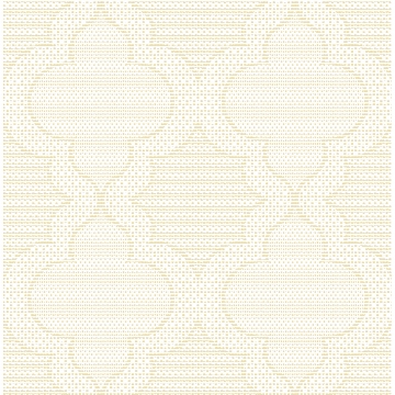 Picture of Ernest Yellow Quilted Quatrefoil Wallpaper